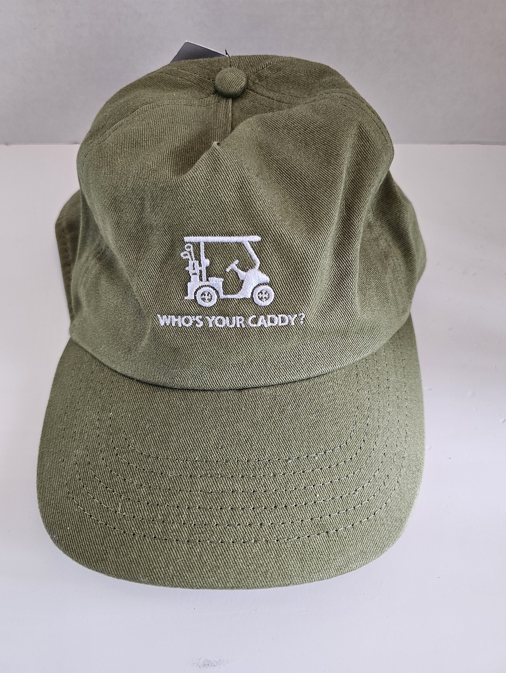 Who’s Your Caddy? Golf Cap Goodfellow & Co 100% Cotton 1 SZ 4 All Snapback Green